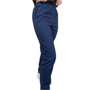 NWT We Wore What/Revolve Denim Joggers Size Medium Dark Blue Denim